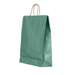 Punga cadou, dimensiuni 32x12x41cm, maner hartie rasucita, verde/maro, Papiroti PAP02238