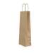 Punga cadou bauturi maro dungi, dimensiuni 14x8x39cm, maner hartie rasucita, Papiroti