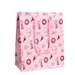 Punga cadou tip L, dimensiuni 24x10x33cm, Jungle Pink, Rotolux