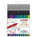 Liner 24 buc/set, varf 0,4mm, ALPINO Color Experience MS-AR001039
