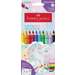 Creioane colorate 8 culori acuarela + 2 culori pastel/set, Jumbo Grip, Unicorni, Faber Castell- FC110923