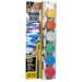 Tempera super lavabila 6 culori metalice x 25ml, pensula, Carioca, CA-40426
