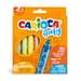 Creioane colorate cerate 8culori/set, Baby Wild Crayons 2+ CARIOCA CA-42892