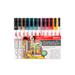 Marker slim cu vopsea acrilica, 12 culori/set, varf 1,2 mm, Daco - MK505/12