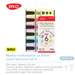Textmarker 6 culori/set (albastru, galben, mov, portocaliu, roz,verde), Macaron Daco MK406/6M
