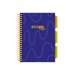 Caiet cu spira A5, 100file, matematica, 3 separatoare, albastru, Project Book Neon, Strigo Pads, PAD