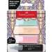 Textmarker 4 culori/set, pastel, Glassy, Faber Castell FC254694