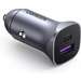 Incarcator auto, USB-C, USB-A, 30W, PD QC 3.0, gri, Ugreen