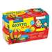 Plastilina 4 culori (alb, albastru, rosu, galben) x 100 g/borcan, GIOTTO be-be