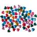 Accesorii craft - Pietricele plastic inimi, 120buc/set, Junior J137 555