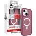 Husa de protectie pentru iPhone 15, Color Matte, compatibila MagSafe, visiniu, Lemontti