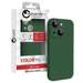 Husa de protectie pentru iPhone 15, Liquid Silicon MagCharge, verde, Lemontti