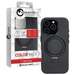 Husa de protectie pentru iPhone 15 Pro Max, piele cu inel stand, compatibila MagSafe, negru, Lemontti