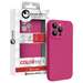 Husa de protectie pentru iPhone 15 Pro Max, roze, Liquid Silicon MagCharge Lemontti