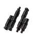 Cablu conector de incarcare solara cu 2 porturi, negru, Solix MC4 Anker