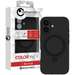 Husa de protectie pentru iPhone 16, cu suport, MagSafe, negru, Liquid Silicon Lemontti
