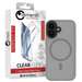 Husa de protectie pentru iPhone 16, MagSafe, gri, Hybrid Lemontti