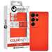 Husa de protectie pentru Samsung Galaxy S25 Ultra, portocaliu, Silicon Soft Slim Lemontti