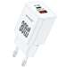 Incarcator retea, USB si USB-C, 30W, GaN, alb, Lemontti