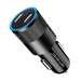 Incarcator auto, 2xUSB-C, 30W, Super Fast Charge, negru, Lemontti