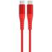 Cablu de date USB-C / USB-C, 1,2m, PD 60W, Fast Charge, rosu, Bending Aluminum Lemontti