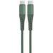 Cablu de date USB-C / USB-C, 2m, PD 60W, Fast Charge, verde, Bending Aluminum Lemontti