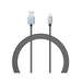 Cablu de date USB / Lightning, 1,5m, gri, Lemontti
