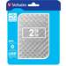 Hard disk extern, 2TB, USB 3.0, argintiu, Store 'n Go Verbatim 53198