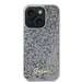 Husa de protectie pentru iPhone 15, argintiu, Square Mirror Script Logo, Guess