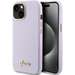 Husa de protectie pentru iPhone 15, lilac, Glitter Full Wrapped, Guess