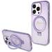 Husa de protectie pentru iPhone 15 Pro Max, mov, Ring Stand Glitter MagSafe, Guess