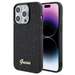 Husa de protectie pentru iPhone 15 Pro, negru, Square Mirror Script Logo, Guess