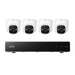 Kit supraveghere video cu cu 4 camere turret, 4K, 5× Zoom, AI, night vision color, Security NVR PoE E41 Eufy