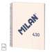 Caiet cu spira A4, 80file, velin, bej, 57141E80BG, Milan 430