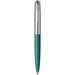 Pix retractabil metalic, corp turcoaz/argintiu, varf 0,7mm, 51 Royal Teal Blue CT Parker 2123508