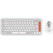 Kit tastatura fara fir si mouse optic fara fir, alb, Pop Icon Combo, Logitech 920-013141