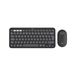 Kit tastatura fara fir si mouse optic fara fir, graphite, Pebble 2 Bluetooth, Combo, Logitech 920-012239