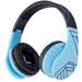 Casti pentru copii on-ear cu microfon, fara fir, P1 Black / Blue, PowerLocus