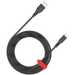 Cablu de date USB-A / USB-C, 1.2m, 18W, negru, AC18SC Canyon