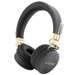 Casti on-ear cu microfon incorporat, fara fir, negru, 4G Metal Logo, Guess