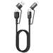 Cablu de date USB-A/Type-C la Lightning/Type-C, 1,2m, 60W, negru, 4 in 1 Mcdodo