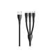 Cablu de date Lightning, MicroUSB si Type-C, 1,2m, negru, 3 in 1, Mamba Series, Mcdodo CA-6960
