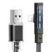 Cablu de date USB la Lightning Dichromatic 90 grade, Fast Charging, 1,8m, negru, Mcdodo
