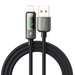 Cablu de date USB la Lightning Display Auto Power Off, Fast Charging, 1,2m, negru, Mcdodo