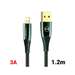 Cablu de date USB la Lightning, 1,2m, verde, Shark Series, Mcdodo
