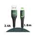 Cablu de date USB la Lightning, Magnificence Series, 1,8m, verde, Mcdodo