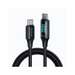 Cablu de date USB-C / USB-C, 1.2m, 100W, negru, Digital HD, Mcdodo