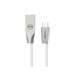 Cablu de date USB / microUSB, 1,5m, 2,4A, alb, Zn-Link Silver, Mcdodo
