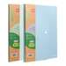 Mapa din material ecologic, cu capsa, 7 separatoare, diverse culori, Deli