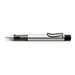 Pix retractabil, negru, corp whitesilver 225, varf 0,7mm, AL-star Lamy 1636522